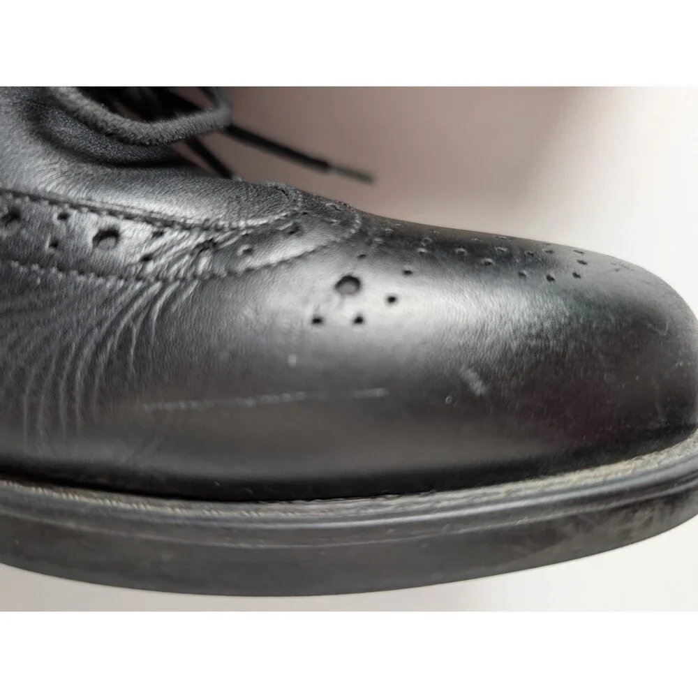 Florsheim Comfortech Ortholite Black Wingtip Lace Up Dress Shoe Oxford Size 9D